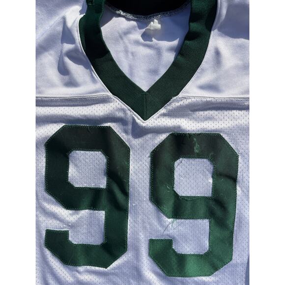 Vintage 90s football jersey Warriors # 99 thrashed worn made in USA Large - Picture 3 of 5